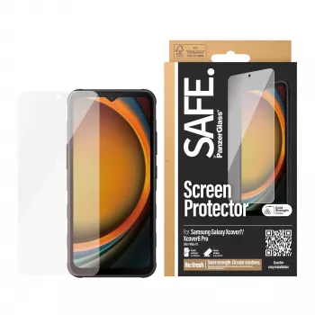 PanzerGlass SAFE. by ® protezione schermo Samsung Galaxy Xcover7 | Xcover6 Pro | Ultra-Wide Fit