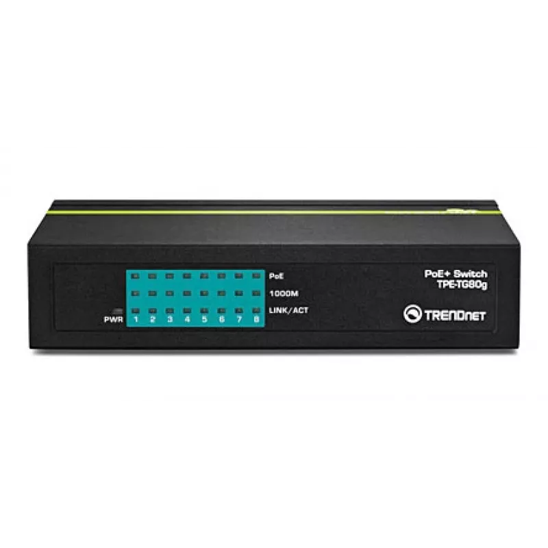 TRENDNET switch PoE+ 8 porte Gigabit Greennet 8x GbE PoE+