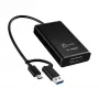 j5create JVA11-N adattatore di acquisizione HDMI™ 4K, nero, USB 3.2 Gen 1 (3.1 Gen 1), 3840 x 2160 pixel, alluminio, 0,19 m, Taiwan