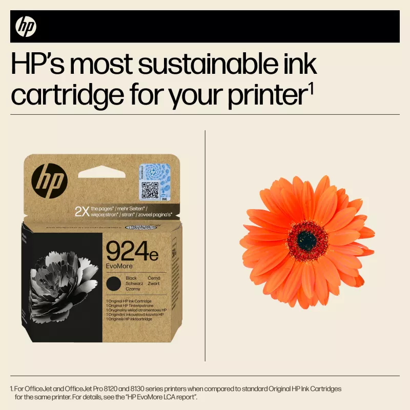 HP 924e EvoMore cartuccia d'inchiostro nero originale