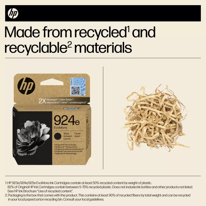 HP 924e EvoMore cartuccia d'inchiostro nero originale