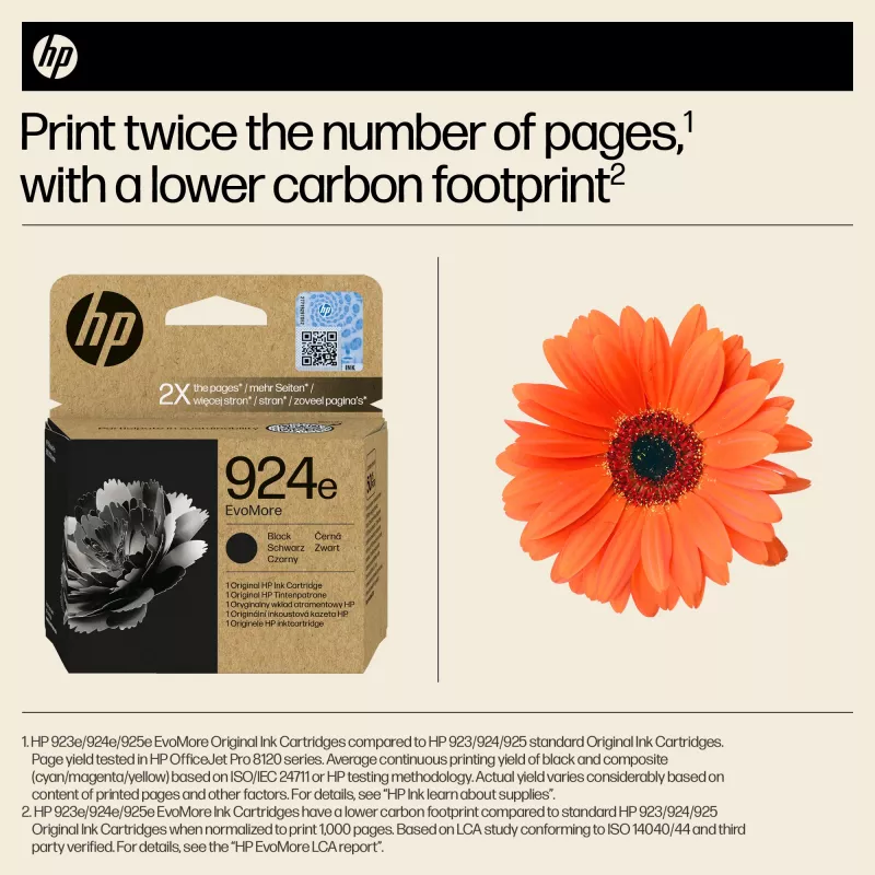 HP 924e EvoMore cartuccia d'inchiostro nero originale
