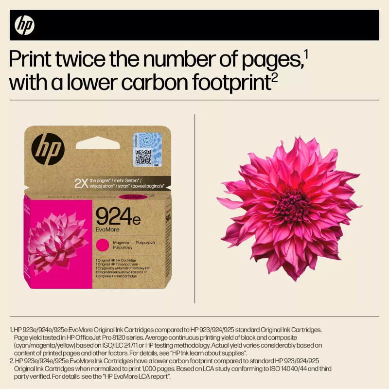 HP 924e EvoMore cartuccia d'inchiostro magenta originale