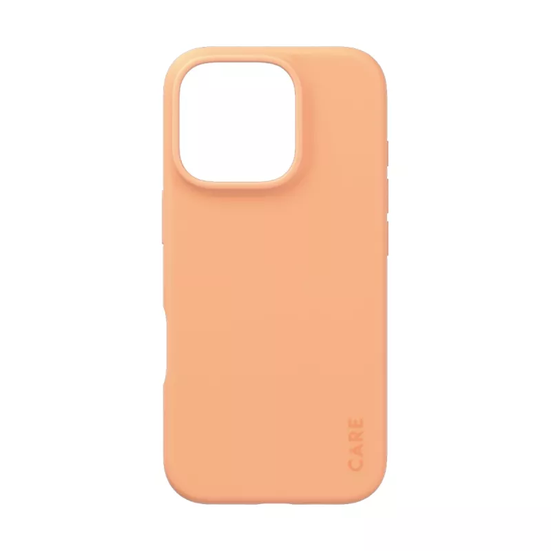 PanzerGlass CARE by custodia alla moda Peachy iPhone 16 Pro custodia trasparente