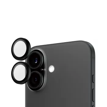 PanzerGlass ® Hoops® protezione lenti fotocamera nero iPhone 16 | 16 Plus