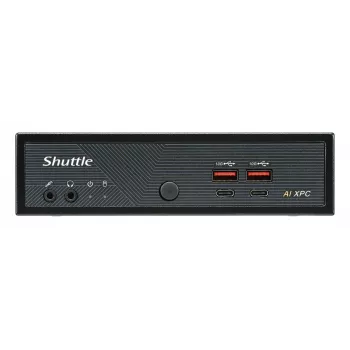 Shuttle Slim AI PC DN11H9 Intel Core Ultra 9 185H, grafica Intel Arc, 2xHDMI, 2x DP, 4x 2,5 Gbit LAN, VESA, funzionamento continuo 24/7