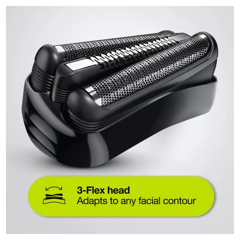 Braun Series 3 Shave&Style 300BT rasoio elettrico, rasoio per uomo, nero/Volt Green
