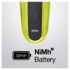 Braun Series 3 Shave&Style 300BT rasoio elettrico, rasoio per uomo, nero/Volt Green