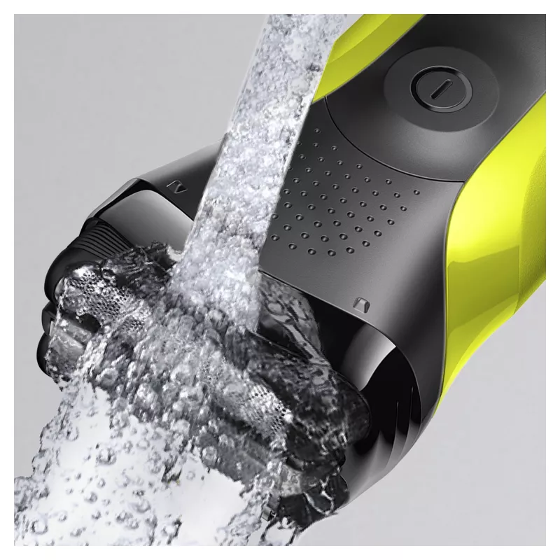 Braun Series 3 Shave&Style 300BT rasoio elettrico, rasoio per uomo, nero/Volt Green