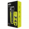 Braun Series 3 Shave&Style 300BT rasoio elettrico, rasoio per uomo, nero/Volt Green