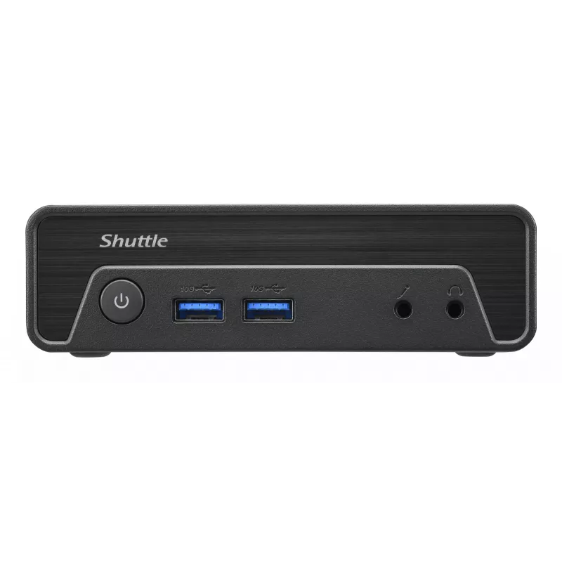 Shuttle Nano PC NE10N, Intel N 100, 1x HDMI, 1x DP, 6x USB, 1x LAN, senza ventola, funzionamento continuo 24/7, incl. VESA