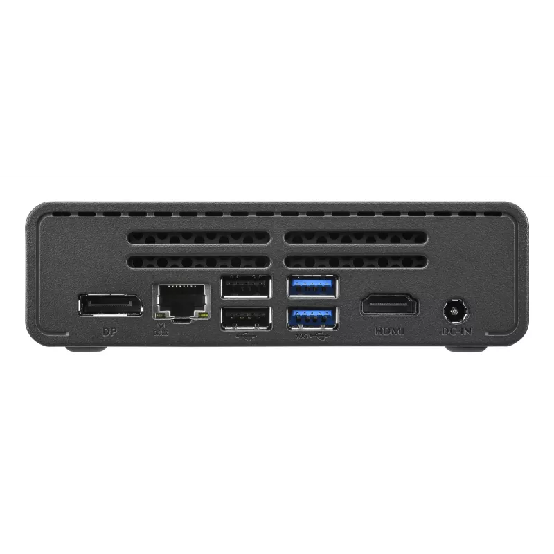 Shuttle Nano PC NE10N, Intel N 100, 1x HDMI, 1x DP, 6x USB, 1x LAN, senza ventola, funzionamento continuo 24/7, incl. VESA