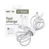 PanzerGlass empower™ by ® Racing cavo USB-C a USB-C 240W | USB 2.0 | 2 m | bianco argento