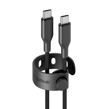 PanzerGlass empower™ by ® Racing cavo USB-C a USB-C 60W | USB 2.0 | 1,2 m | Space Black