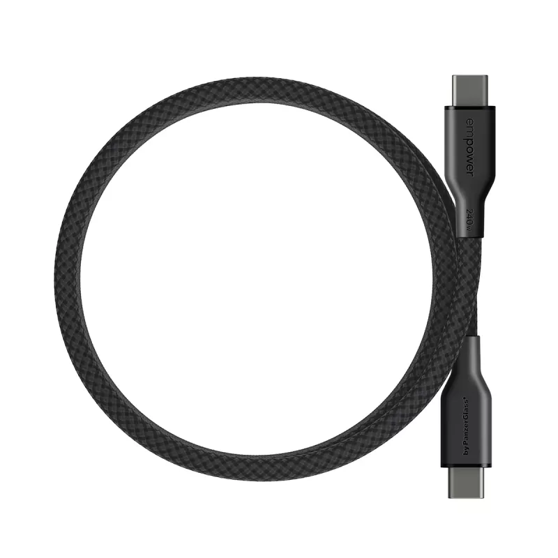 PanzerGlass empower™ by ® Magnetic cavo USB-C a USB-C 240W | USB 2.0 | 1,5 m | Space Black