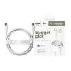 PanzerGlass empower™ by ® Racing cavo USB-C a USB-C 60W | USB 2.0 | 2 m | bianco argento