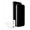 PanzerGlass empower™ by ® Turbo 70W caricabatterie multiplo incl. 2 x USB-C + USB-A | spina EU | bianco argento