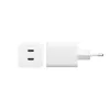 PanzerGlass empower™ by ® Turbo 45W caricabatterie incl. 2 x USB-C | spina EU | bianco argento