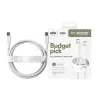 PanzerGlass empower™ by ® Racing cavo USB-C a USB-C 60W | USB 2.0 | 1,2 m | bianco argento