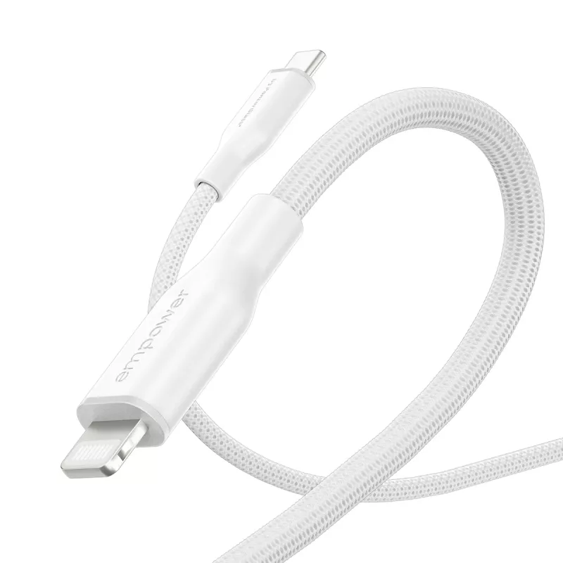 PanzerGlass empower™ by ® Racing cavo USB-C a Lightning 60W | USB 2.0 | 1,2 m | bianco argento