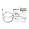 PanzerGlass empower™ by ® Racing cavo USB-C a USB-C 240W | USB 2.0 | 1,2 m | bianco argento
