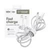PanzerGlass empower™ by ® Racing cavo USB-C a USB-C 240W | USB 2.0 | 1,2 m | bianco argento