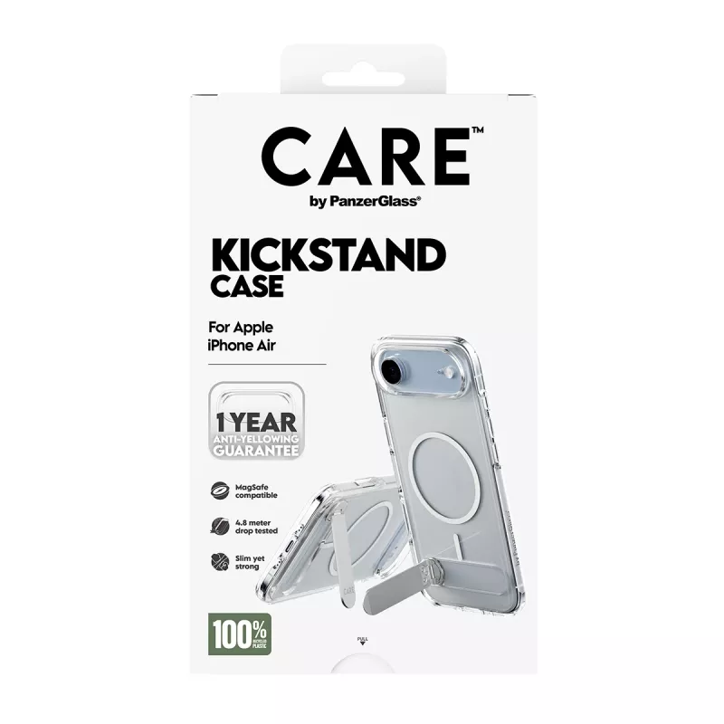 PanzerGlass CARE™ by ® Custodia Trasparente con Supporto e MagSafe iPhone Air