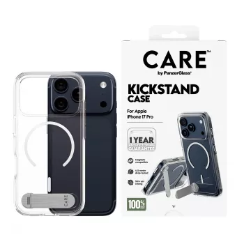 PanzerGlass CARE™ by ® Custodia trasparente con Supporto e MagSafe iPhone 17 Pro