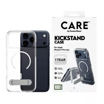 PanzerGlass CARE™ by ® Custodia Trasparente con Kickstand e MagSafe iPhone 17 Pro Max