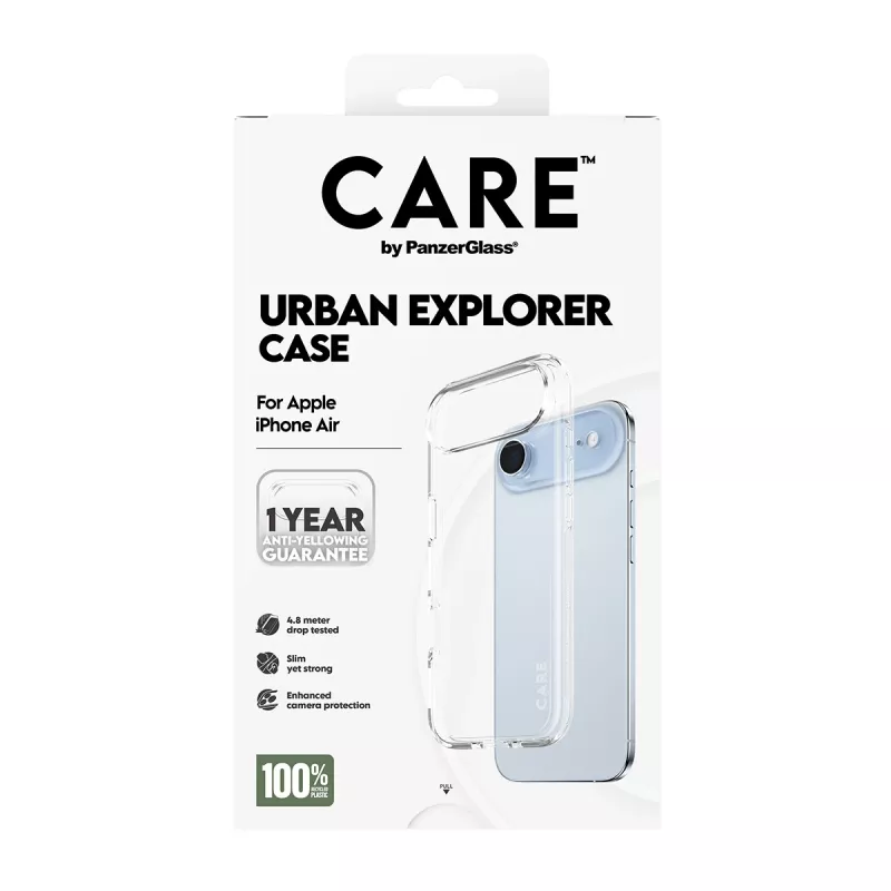 PanzerGlass CARE™ by ® Urban Explorer Custodia trasparente iPhone Air