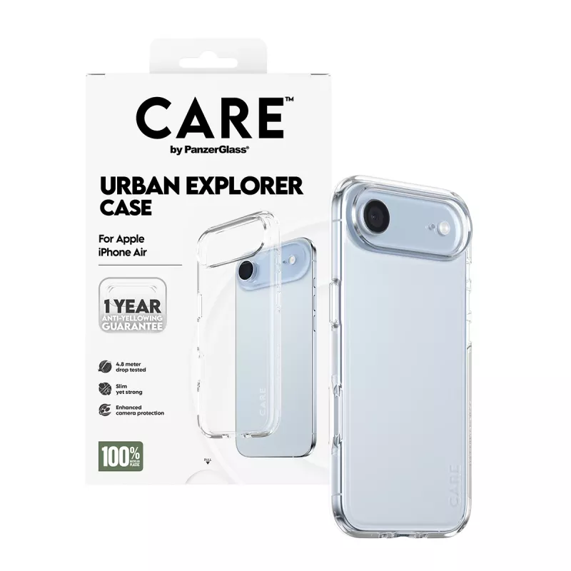 PanzerGlass CARE™ by ® Urban Explorer Custodia trasparente iPhone Air