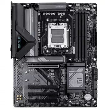 GIGABYTE B840 EAGLE WIFI6E Scheda madre - CPU AMD Ryzen 9000, VRM 8+2+2 fasi, fino a 8200MHz DDR5(O.C), 2xPCIe 4.0 + 1xPCIe 3.0 M.2, Wi-Fi 6E, 2.5GbE LAN, USB 3.2 Gen 2