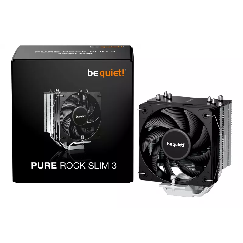 be quiet Pure Rock slim 3 Dissipatore ad aria per processore 10 cm Argento 1 pezzo