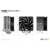 be quiet Pure Rock slim 3 Dissipatore ad aria per processore 10 cm Argento 1 pezzo