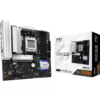ASRock Scheda madre A620AM Pro Rs AM5 AMD A620A 4 X DDR5 1 X HDMI 2.1 Tmds/frl 8g Compatibile 1 X DisplayPort 1.4 Con DSC mATX