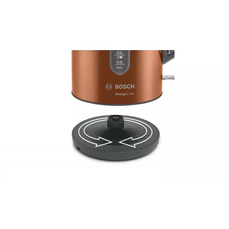 Bollitore elettrico Bosch TWK4P439 1,7 L 2400 W nero, oro