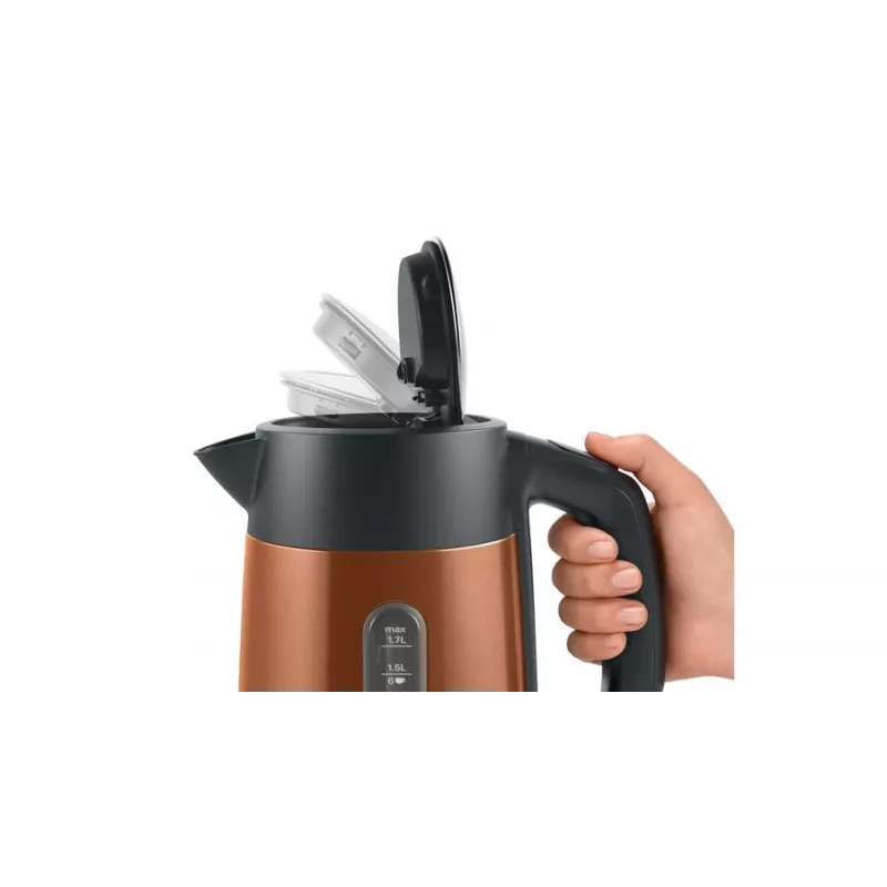 Bollitore elettrico Bosch TWK4P439 1,7 L 2400 W nero, oro