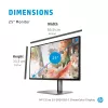 Monitor per computer HP Z25xs G3 63,5 cm (25 inch) 2560 x 1440 pixel Quad HD nero