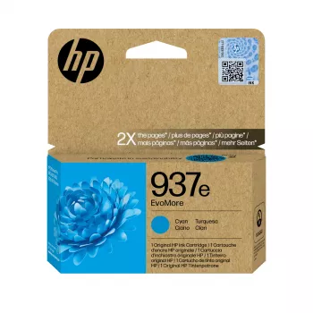 Cartuccia d'inchiostro originale HP 937e EvoMore ciano