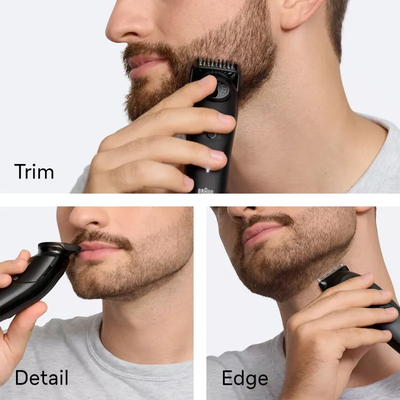 Rifilatore barba Braun BeardTrimmer 5 BT5560 batteria ricaricabile 40 2 cm bagnato e asciutto nero