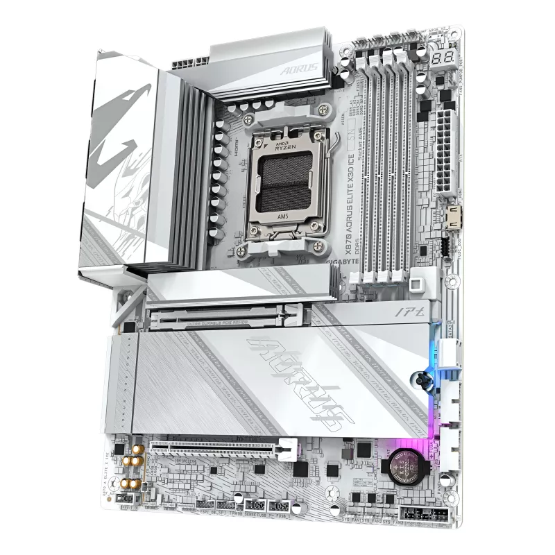 Scheda madre GIGABYTE X870 AORUS ELITE X3D ICE, AMD X870, socket AM5, ATX