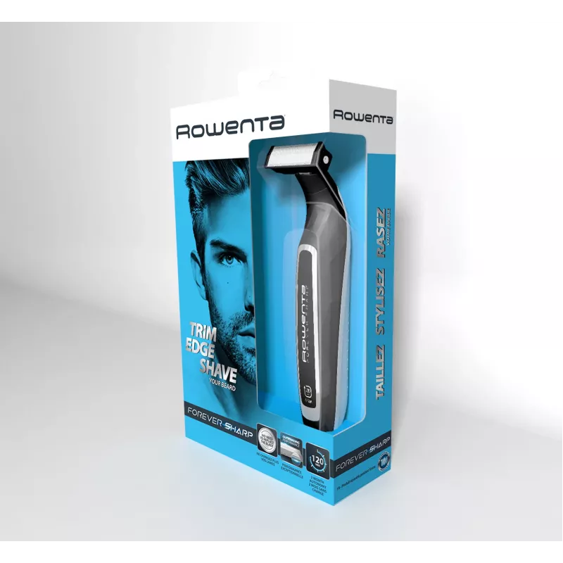 Rowenta Forever Sharp TN6000 tagliabarba - rifinitura, contorni e rasatura, 120 minuti di autonomia