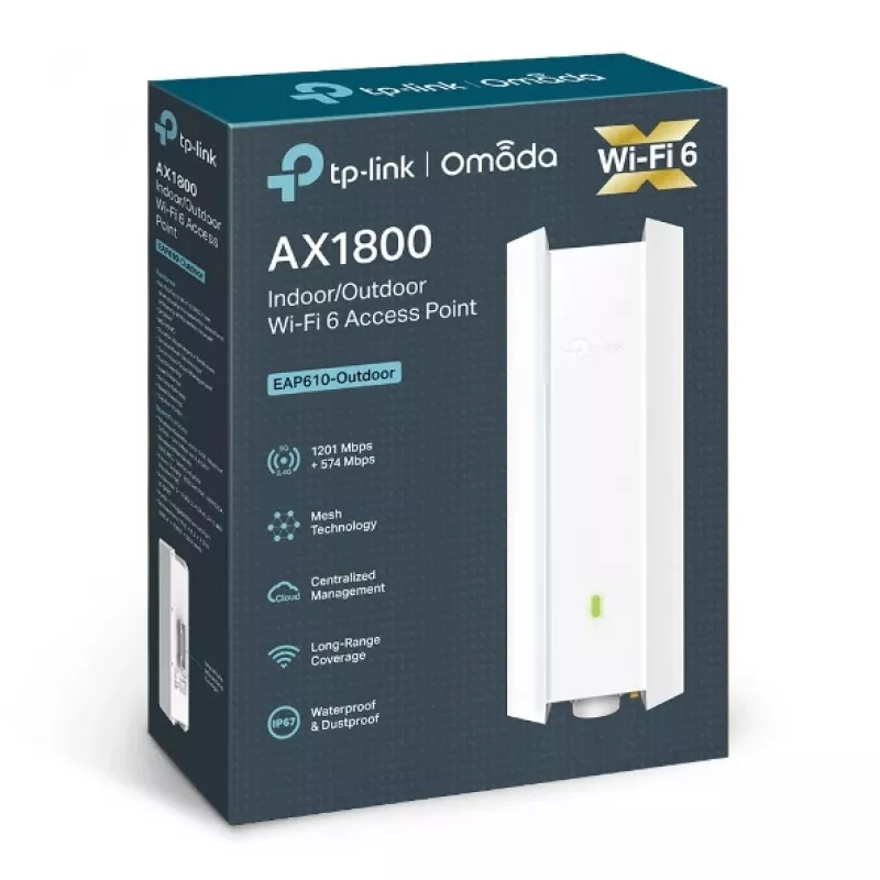 TP-Link Omada EAP610-Outdoor 1800 Mbit/s bianco Power over Ethernet (PoE)