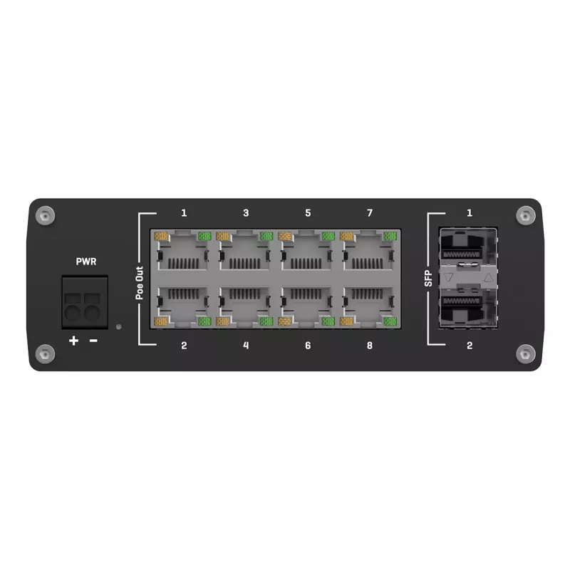 TELTONIKA TSW200 switch Ethernet Gigabit industriale unmanaged PoE+