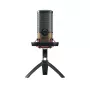 CHERRY UM 9.0 PRO RGB nero, microfono da tavolo color rame