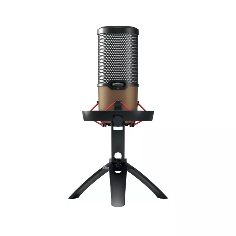 CHERRY UM 9.0 PRO RGB nero, microfono da tavolo color rame