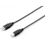 Equip cavo USB 2.0 Type-A a Type-B, 1.0m, nero, 1 m, USB A, USB B, USB 2.0, maschio/maschio, nero