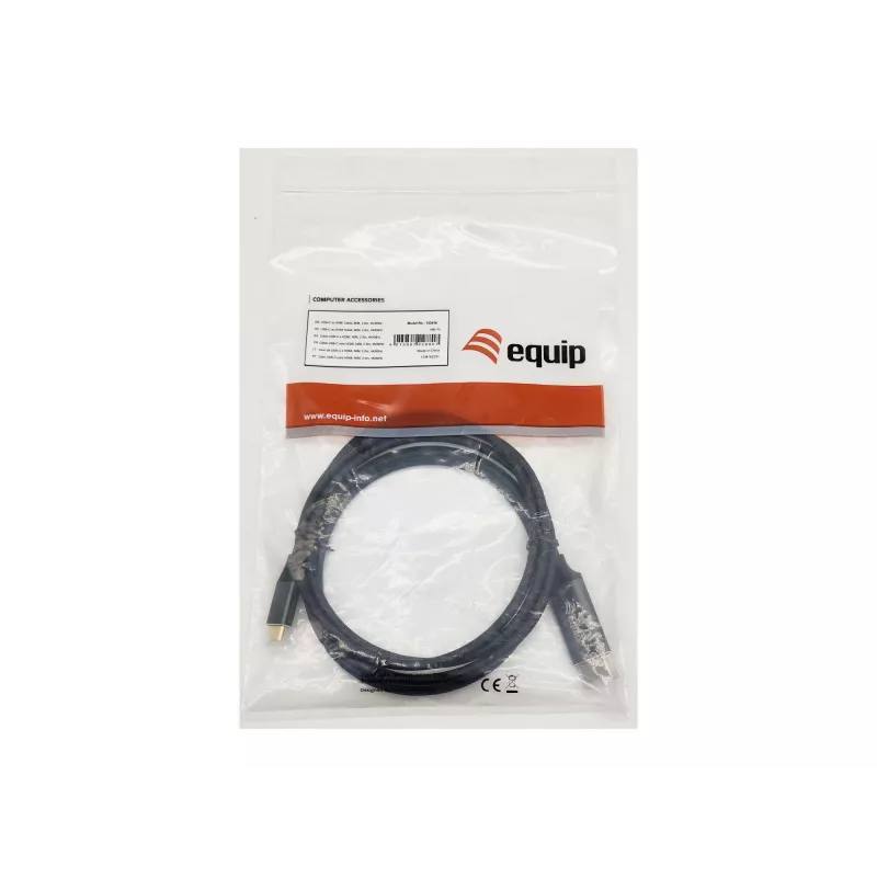 Equip cavo USB-C a HDMI, M/M, 2,0m, 4K/60Hz, 2 m, USB Type-C, HDMI Type-A (standard), connettore maschio, connettore maschio, dritto
