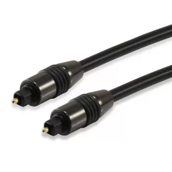 Cavo audio digitale ottico SPDIF TOSLINK Equip, 1,8 m, TOSLINK, connettore maschio, TOSLINK, connettore maschio, 1,8 m, nero