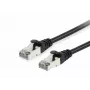 Cavo patch Equip Cat.6A S/FTP, nero, 0,15 m